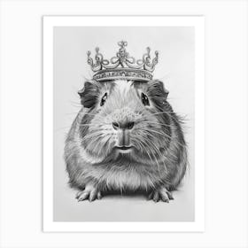 Guinea Pig With Crown 4 Art Print