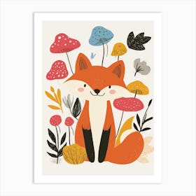 Fox In The Forest Art Print