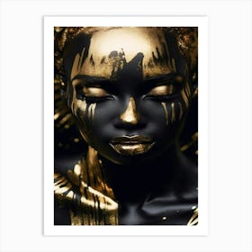 Gold And Black Art Print