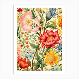 Floral Pattern 71 Art Print