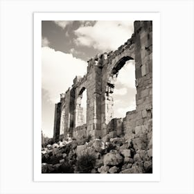 Byblos, Lebanon, Black And White Photography 2 Art Print