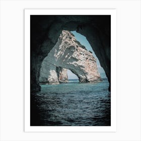 Ocean Caves Art Print