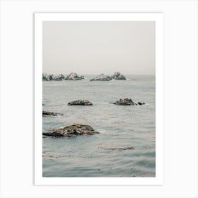 Boulders In Ocean Art Print