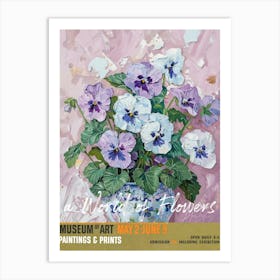 A World Of Flowers, Van Gogh Exhibition Pansies 1 Art Print