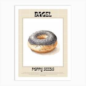 Poppy Seeds Bagel 1 Art Print