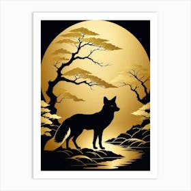 Japan Golden Fox 23 Art Print