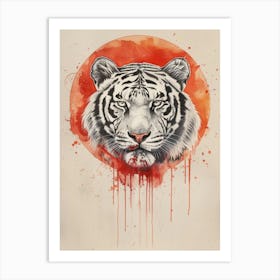 White Tiger 3 Art Print