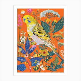Spring Birds Budgerigar 2 Art Print