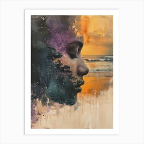 Of A Woman'S Face Art Print