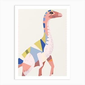 Nursery Dinosaur Art Utahraptor 1 Art Print