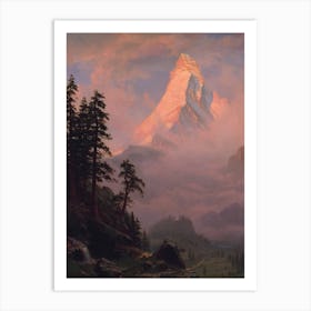 Sunrise On The Matterhorn, Albert Bierstad Art Print