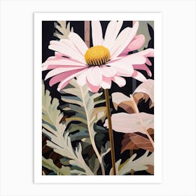 Flower Illustration Oxeye Daisy 4 Art Print