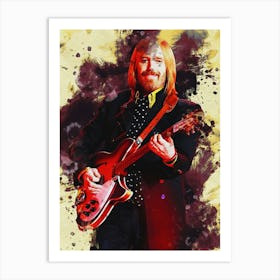 Smudge Of Tom Petty Live Art Print