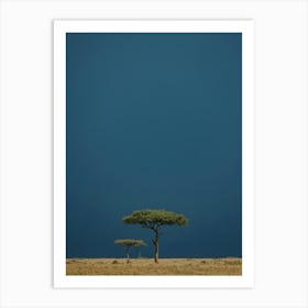 Acacia Tree Before the Storm in Masai Mara Kenya Art Print