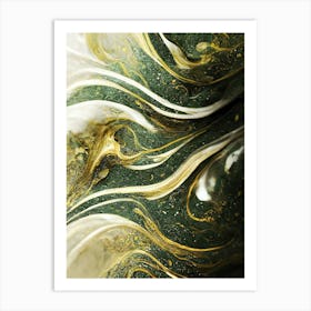 Gold Marble 3 Art Print