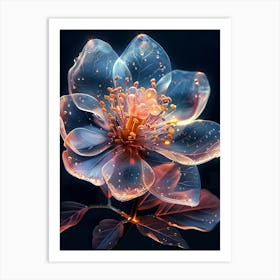 Abstract Flower 1 Art Print