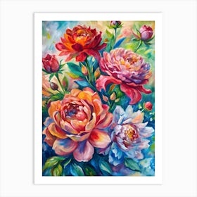 Peonies 32 Art Print