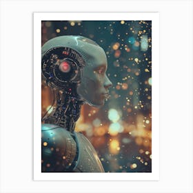 Robot Portrait Art Print