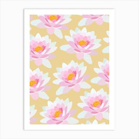 Lilies Yellow Art Print