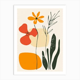 I Love Flowers Art Print