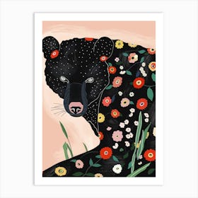 Floral Bear Art Print