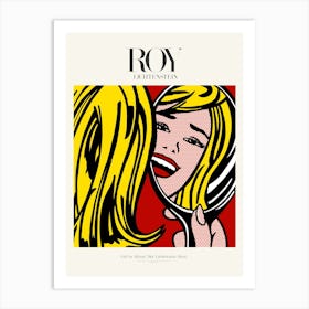 Girl In The Mirror Poster |Roy Lichtenstein 1964 Art Print