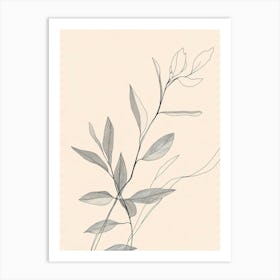 Ivy leaves Art Print