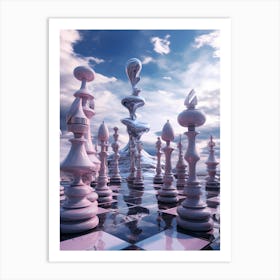 Chess Game 1 Art Print