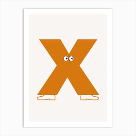 Alphabet Poster X Art Print