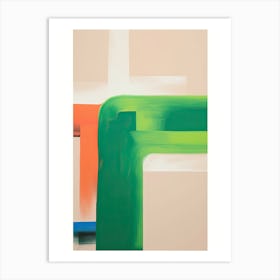 Green Abstract Painting 3 Art Print