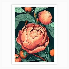 Peony Wallpaper Art Print