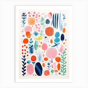 New York Botanical Gardens Abstract Riso Style 3 Art Print