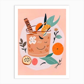 Cinnamon & Orange Cocktail Art Print