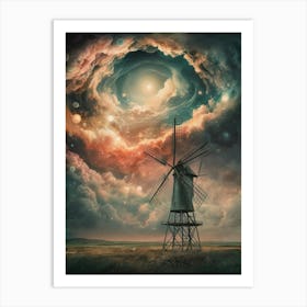 Windmill In The Sky 2 Art Print