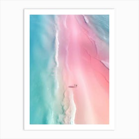 Pink Sand Beach Art Print