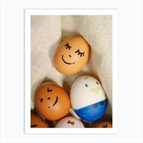 Happy Easter Eggs 7 Art Print