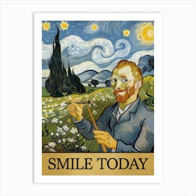 Smile Today Art Print