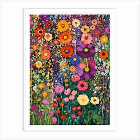 Garden Of Colorful Flowers 7 Poster