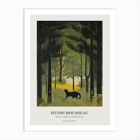 Henri Rousseau  Style Wild Cats Collection Botanical 2 Art Print
