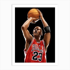 Michael Jordan 23 Art Print