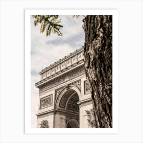 Paris Travel Poster - Arc de Triomf_2156238 Art Print