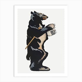 Standing Bear Art Print, Edward Penfield Art Print