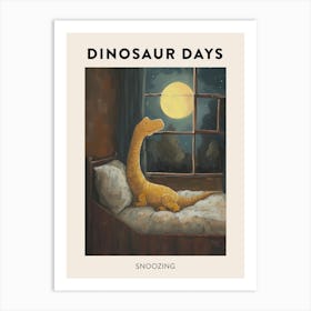 Dinosaur Snoozing 1 Art Print