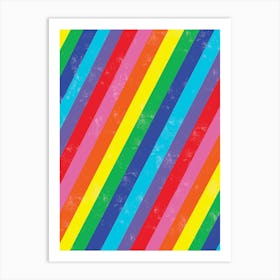 Rainbow Stripes Art Print