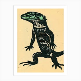 Agamas Tegus Uromastyx Bold Block 1 Art Print