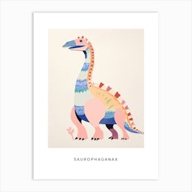 Nursery Dinosaur Art Saurophaganax 3 Poster Art Print