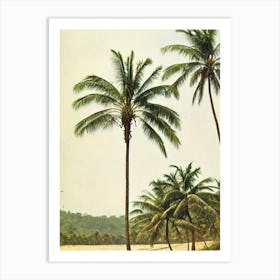 Kudle Beach Karnataka India Vintage Art Print