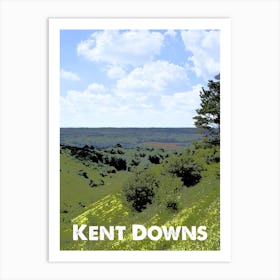 Kent Downs, AONB, Area of Outstanding Natural Beauty, National Park, Nature, Countryside, Wall Print, Art Print