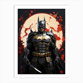 Samurai Batman Art Print