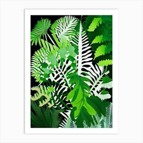 Maidenhair Spleenwort Vibrant Art Print